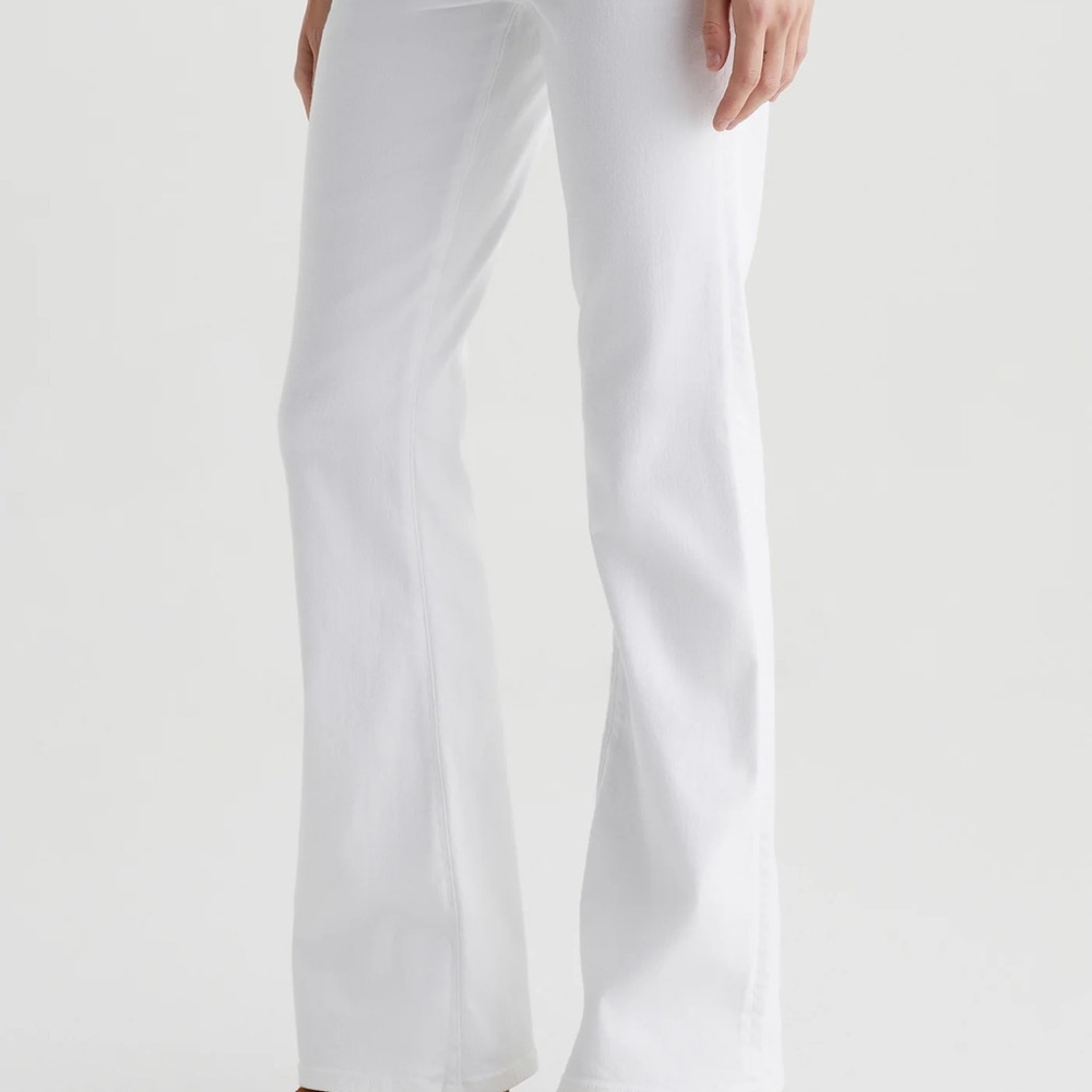 Adriano Goldschmied Women's White Flared Jeans NWOT 24*32 the angel boot cut AG